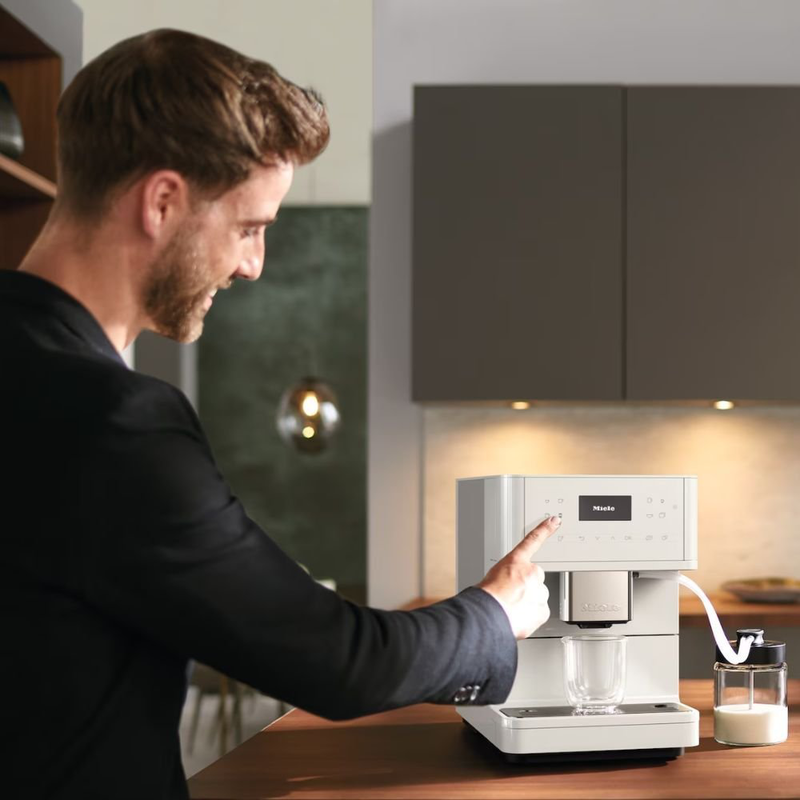 Product image: Miele cm 6160 milkperfection αυτόματη καφετιέρα espresso 1450w 15bar με Wi-Ficonn@ct, onetouch for two & teatimer lotus white, , medium-null