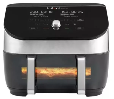 Instant vortex plus clearcook versazone Air fryer 8.5l stainless steel, Silver, medium