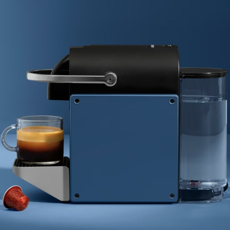 Nespresso pixie titan redesign καφετιέρα espresso & lungo για κάψουλες, 19bar, μπλε, , medium-null