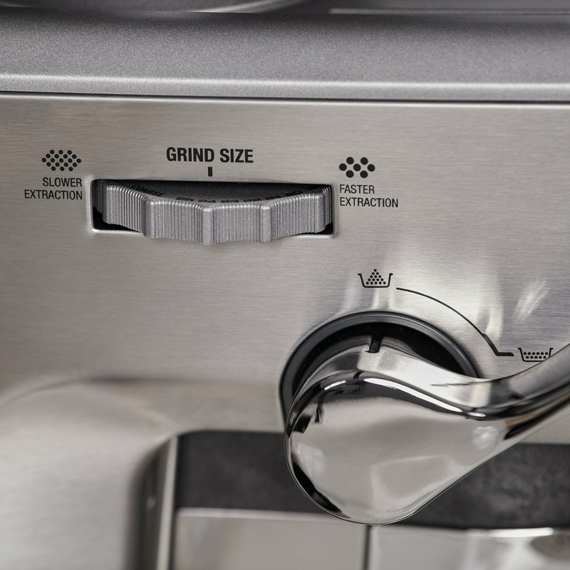 Sage ses876bss4guk1 espresso &mu;&eta;&chi;&alpha;&nu;ή 1850w &pi;ί&epsilon;&sigma;&eta;&sigmaf; 15bar &gamma;&iota;&alpha; espresso &mu;&epsilon; &mu;ύ&lambda;&omicron; silver, , medium-null