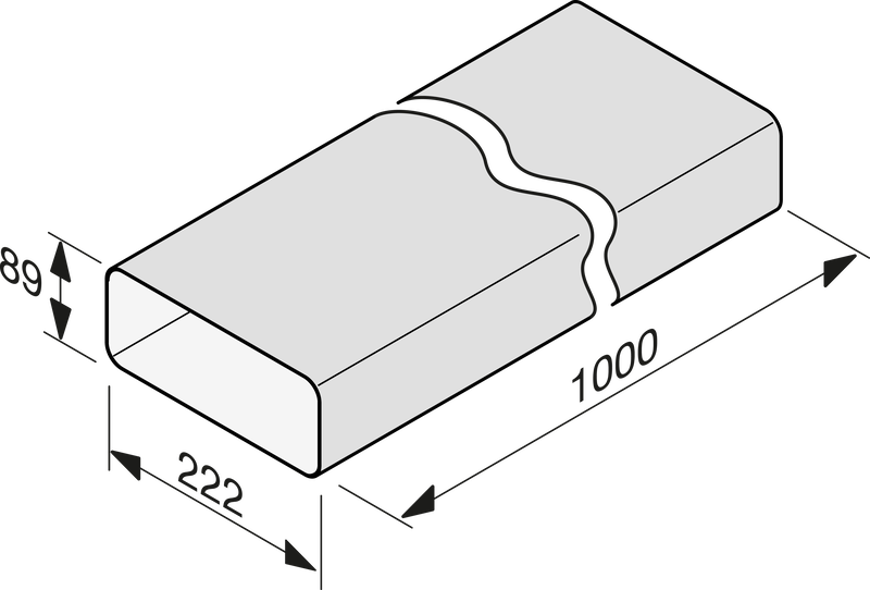Miele flat ducting for effective and customised Air guidance dfk-a1000 ,10811340, , medium-null