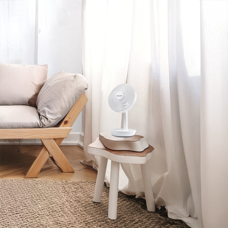 Eurolamp USB table fan 9w dc - white, , medium-null