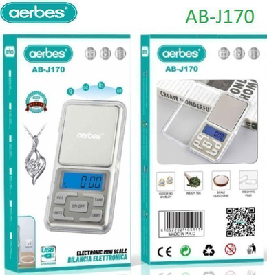 Μίνι ηλεκτρονική ζυγαριά 200g/0,01g ab-j170 aerbes, , medium