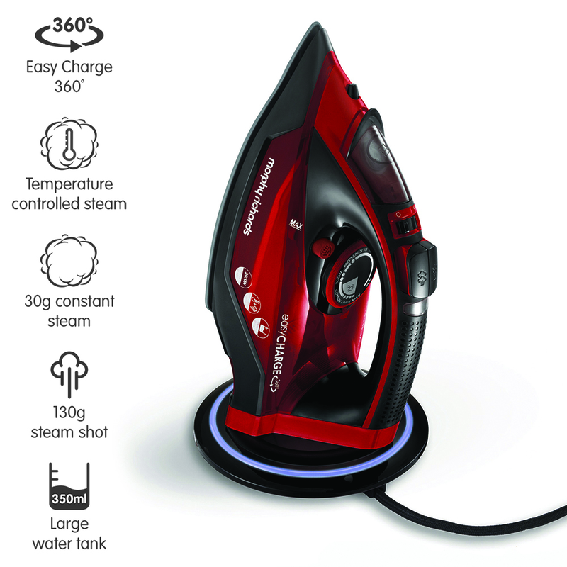 Morphy richards 303250 easycharge ασυρματο σιδερο ατμου 2600w, , medium image number null