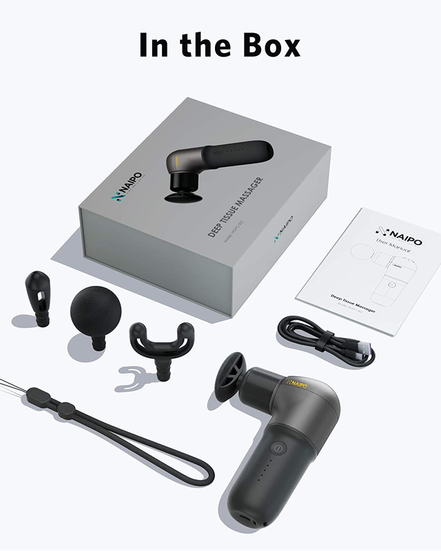 Naipo mini deep tissue percussion massage gun image number null