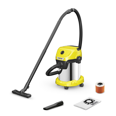 Karcher wd3 sv wet and dry vacuum stainless steel 1000w, , medium