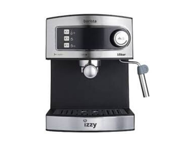 Izzy 6823 espresso machine 850w pressure 15bar for espresso and cappuccino inox, , medium