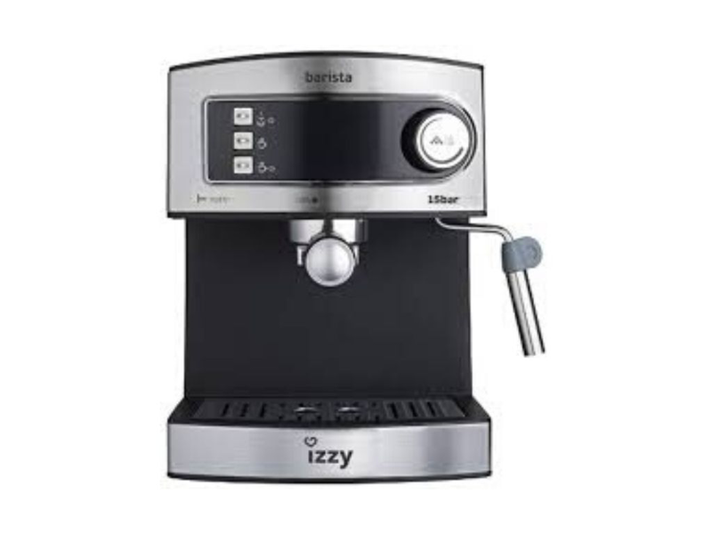 Izzy 6823 espresso machine 850w pressure 15bar for espresso and cappuccino inox, , medium-null
