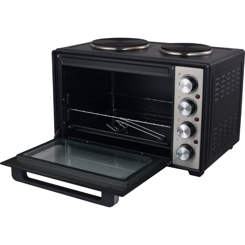Product image: Estia mini oven with 2 hobs 38l - black, , medium-null
