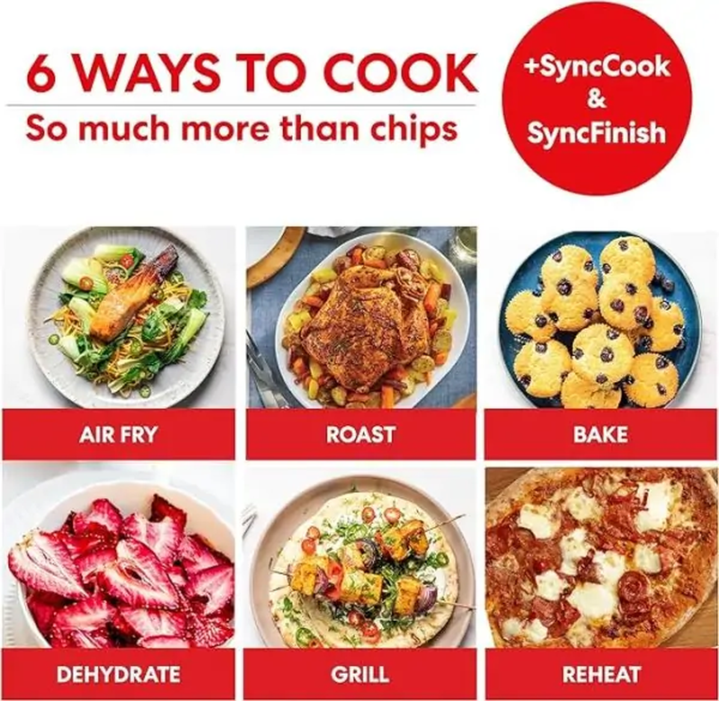 Instant vortex plus clearcook versazone Air fryer 8.5l stainless steel-null