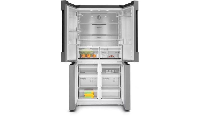 Bosch  &nu;&tau;&omicron;&upsilon;&lambda;ά&pi;&alpha; multi door (&upsilon; x &pi; x &beta;):&nbsp;1830 x 910 x 731.0 mm inox antifinger kfn96apea &sigma;&epsilon;&iota;&rho;&alpha; 6, 5 years quarantee and 10 years on the motor, , medium-null