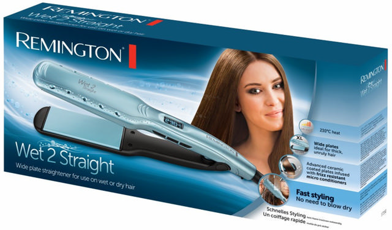 Remington s7350 wide straightener wet2straight, , medium-null