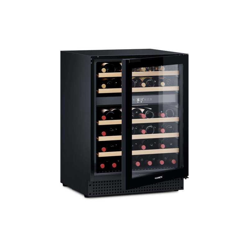 Dometic d46b compressor wine cooler, dual-zone, freestanding or built-in, 46 bottles, , medium-null
