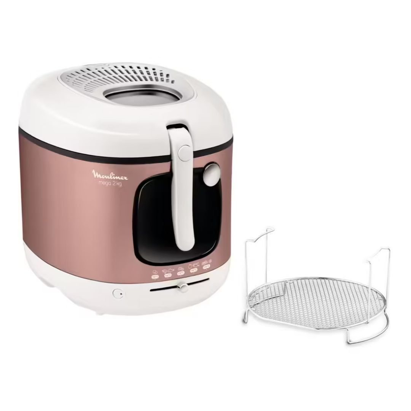 Product image: Moulinex mega xxl φριτέζα λαδιού 1900w με αντικολλητικό αποσπώμενο κάδο 3.3l, ρυθμιζόμενο θερμοστάτη & φίλτρο κατά των οσμών am481010, , medium-null