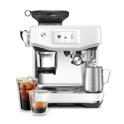 Sage the barista touch impress semi-automatic esspresso machine ses882sst4guk1, White, medium