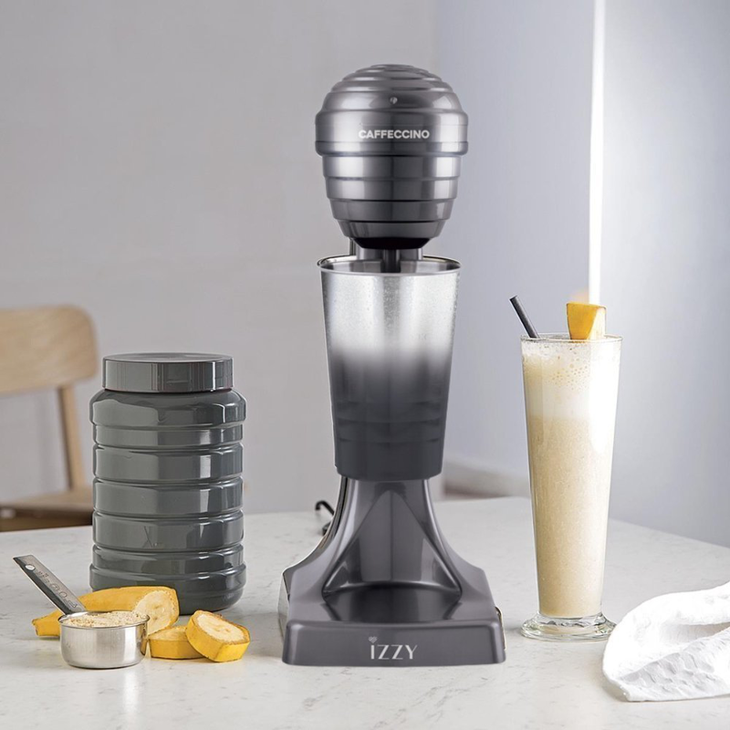 Izzy συσκευή φραπέ φραπεδιέρα caffeccino με 2 ταχύτητες 500ml γκρίζο, , medium-null