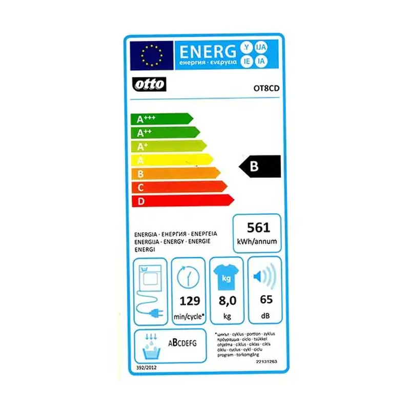 Otto ot-ot8cd dryer 8 kg, , medium-null