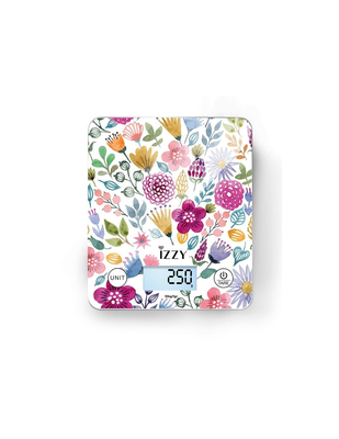 Izzy iz-7007 floral kitchen scale, , medium