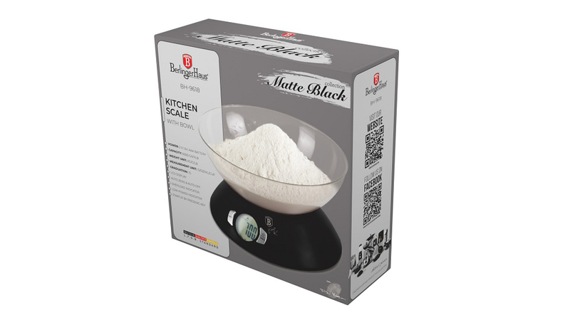 Product image: Berlinger haus ψηφιακή ζυγαριά κουζίνας μαύρη bh/9618, , medium-null