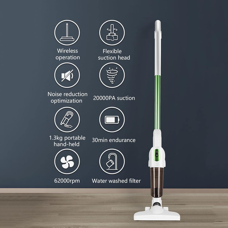 Leewello xm002 stick vacuum 60 min 500 ml handheld grey, , medium-null