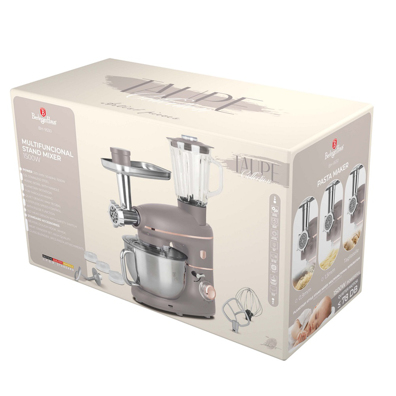 Berlinger haus κουζινομηχανή 1500w με ανοξείδωτο κάδο 5.5lt bh/9530, , medium-null
