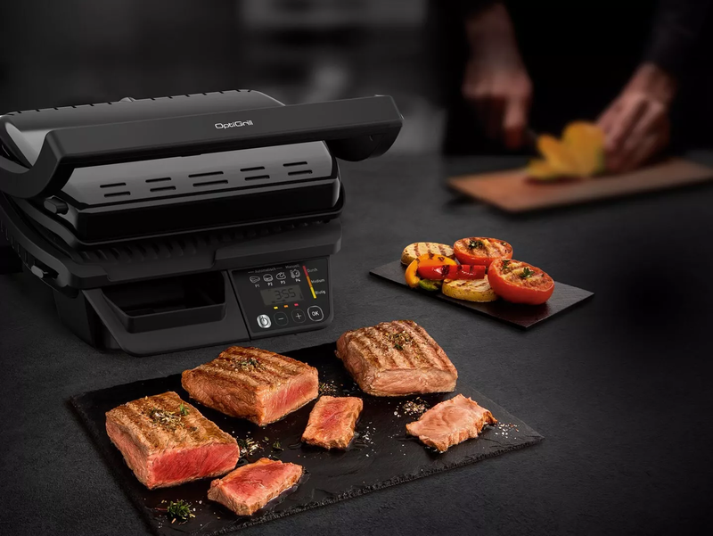 Tefal optigrill 30cm x 20cm black gc7p08, , medium image number null