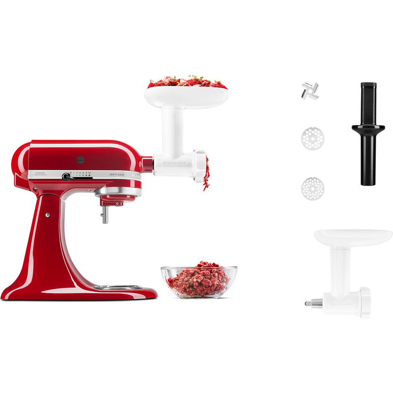 Kitchenaid mixer attachment set 5ksm2fppc grind, slice, shred and strain, , medium-null
