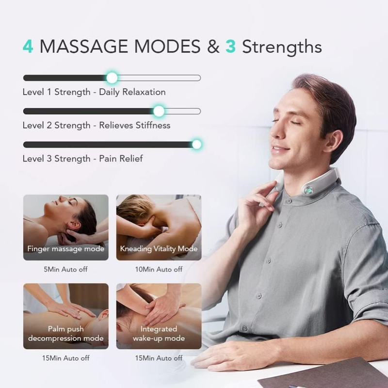 Product image: Skg g7 pro neck massager αυχένα - δόνηση, θερμότητα, ροή εφαρμογής και επαναφορτιζόμενο για βαθιά ανακούφιση, , medium-null