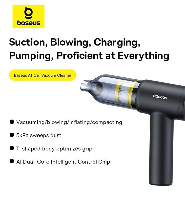 Baseus va vacuum cleaner car 5000pa black, , medium-null