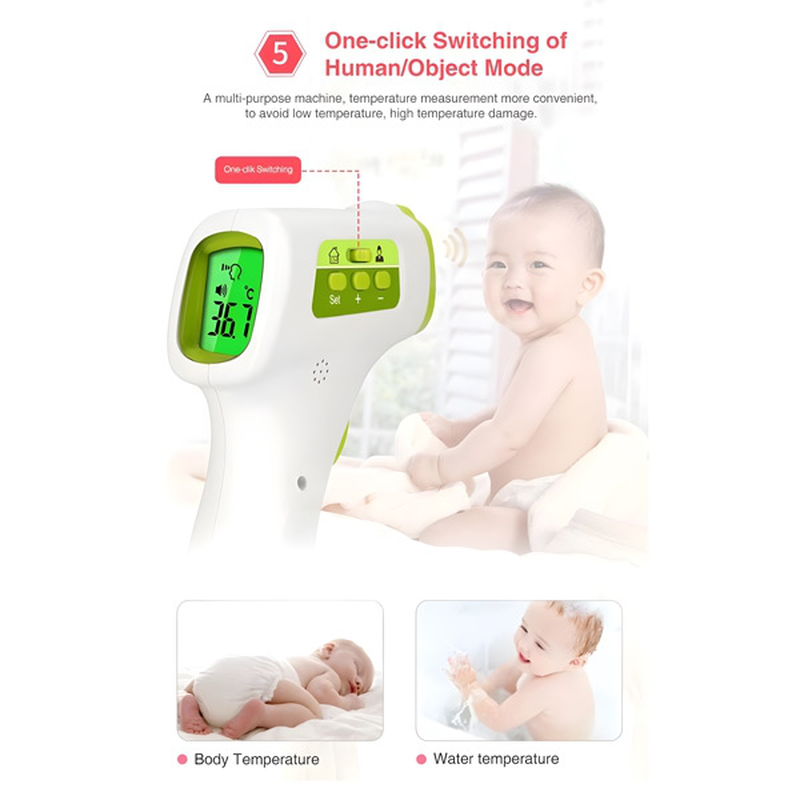 Product image: Θερμόμετρο υπέρυθρων μετώπου - jziki, , medium-null