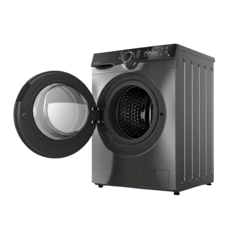 Product image: Midea 2σε1 πλυντήριο και στεγνωτήριο 10kg / 7kg με inverter bldc motor, steam care & spacare, σκούρο ασημί mfk03d100b/s, , medium-null