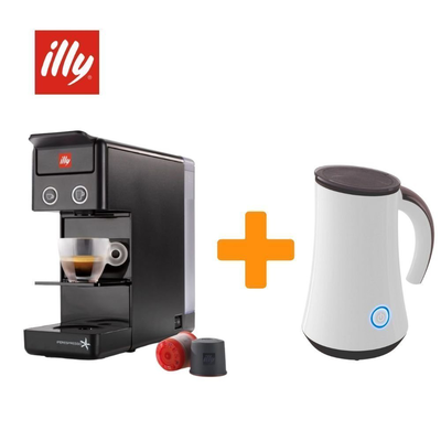 Μοναδική προσφορά illy y3.3 καφετιέρα για κάψουλες iperespresso πίεσης 19bar μαύρη + συσκευή για αφρόγαλα, , medium