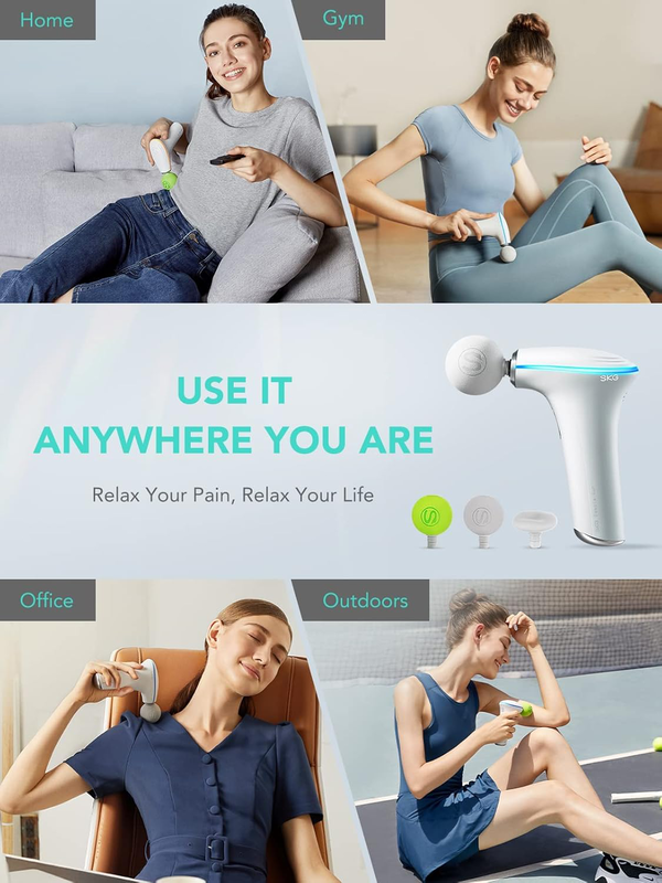 Skg body gun massager mini f5-en white, , medium-null