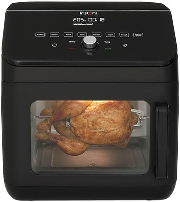 Instant digital Air fryer 13l oven with xxl capacity and easy to use 9 smart programmes, Black, medium