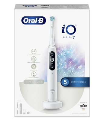 Oral-b iq7 magnetic white alabast