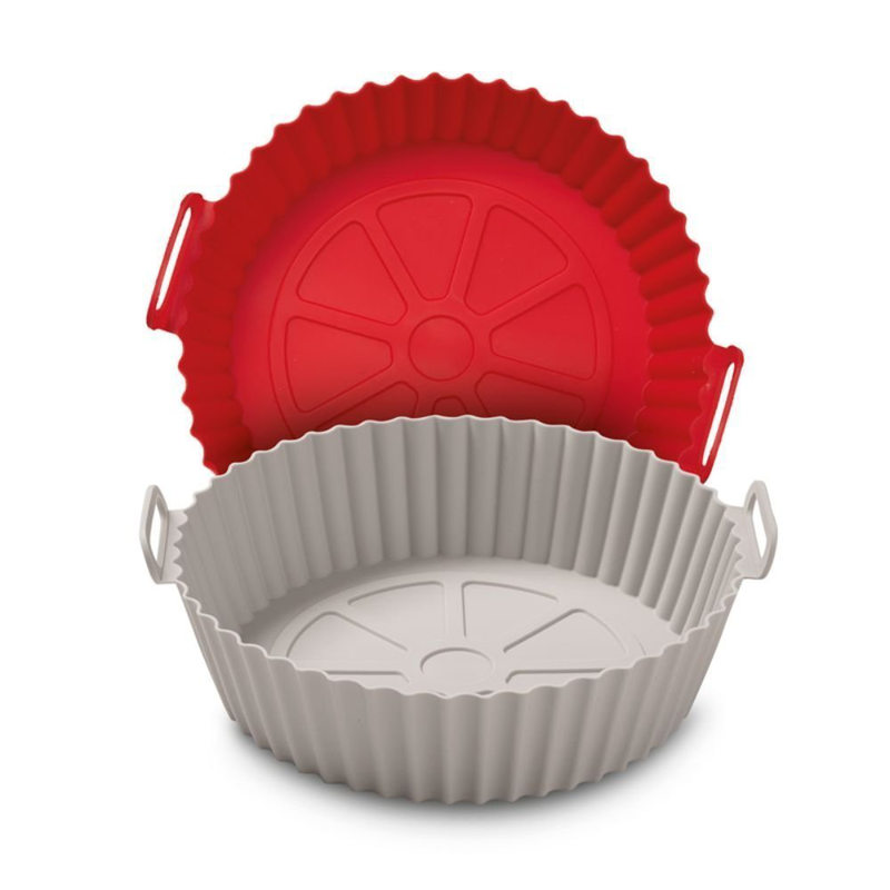 Product image: Σετ φόρμες σιλικόνης για φριτέζα 2 χρώματα κοκκινο-γκρίζο izzy, , medium-null