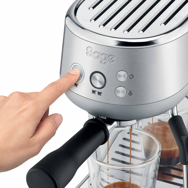 Sage ses450bss4guk1 espresso machine 1600w pressure 15bar for espresso silver, , medium-null
