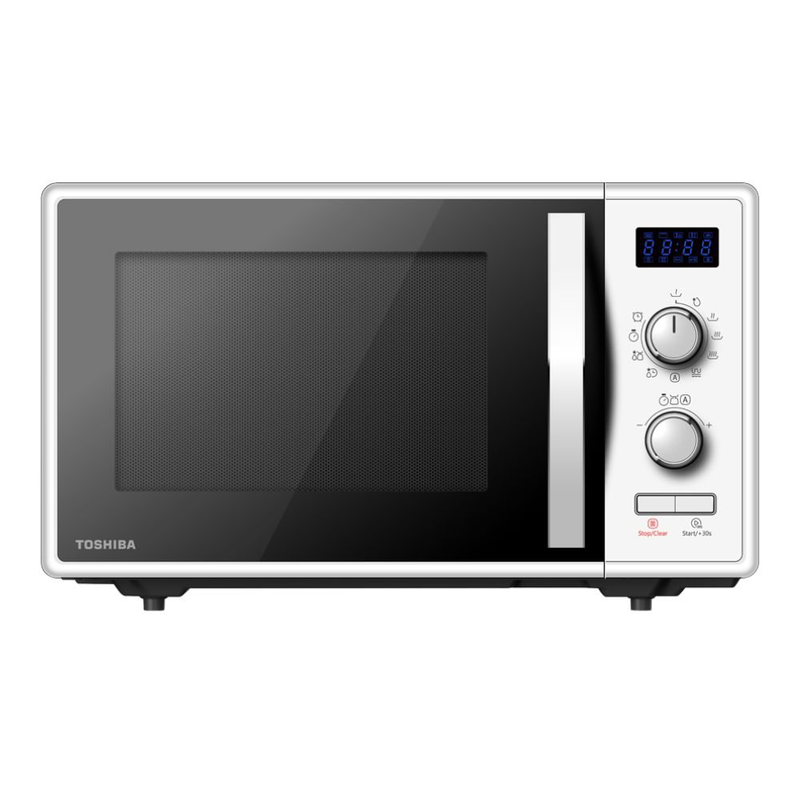 Toshiba φούρνος μικροκυμάτων 23l με grill & 8 προγράμματα λευκό, , medium-null