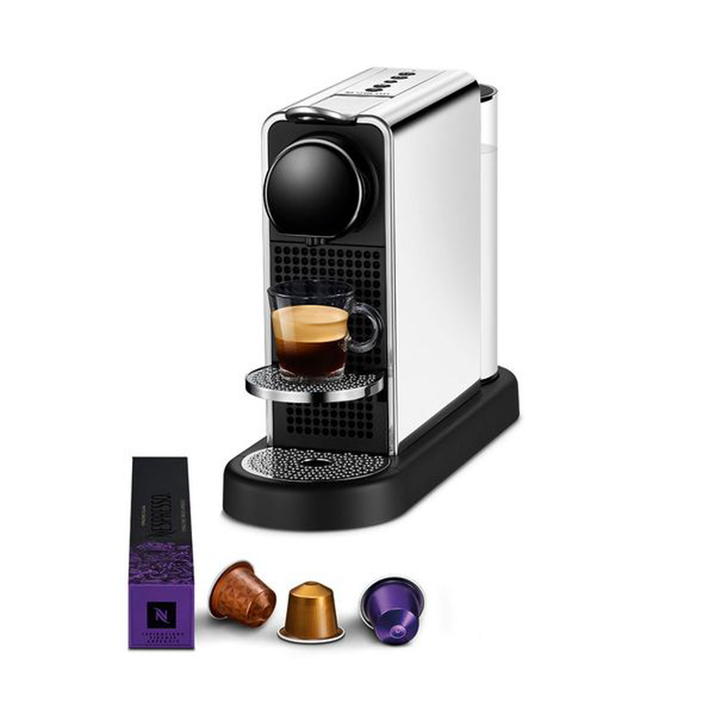 Nespresso c140 espresso machine 1260w pressure 19bar for espresso, lungo, americano silver-null