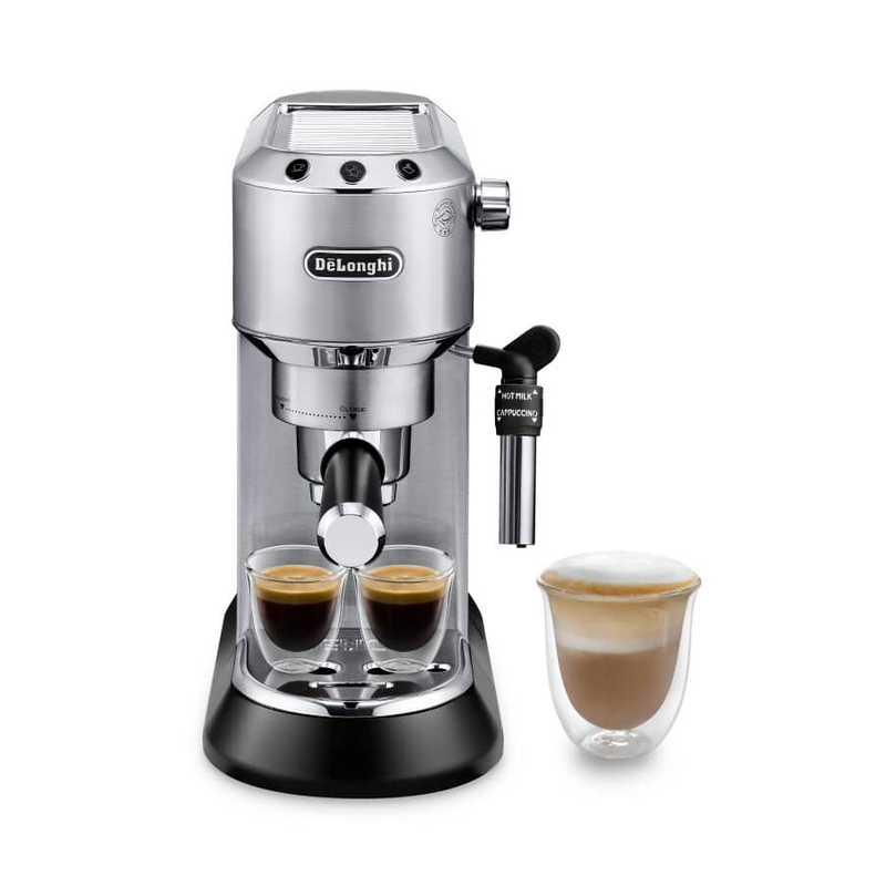 Delonghi ec685.m espresso machine 1350w pressure 15bar for espresso, lungo, and cappuccino silver-null
