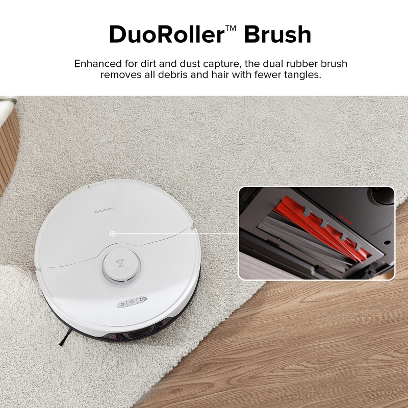 Roborock s8 robot vacuum with mapping carpet cleaning white-null