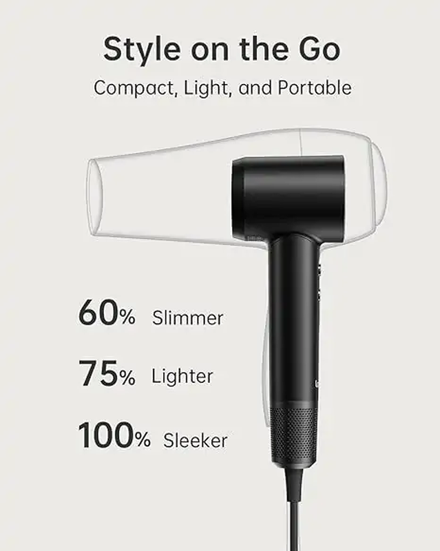 Laifen swift special high-speed hair dryer matte black, , medium-null