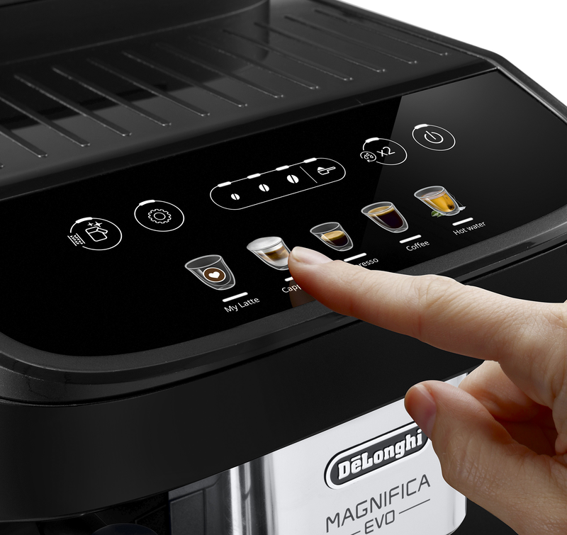 Delonghi faem magnifica evo espresso machine 1450w pressure 15bar for espresso and cappuccino black-null
