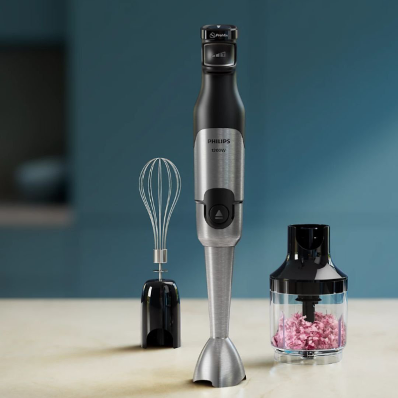 Product image: Philips 5000 series μπλέντερ χειρός 1200w promix, speedtouch, χτυπητήρι & μικρός κόφτης hr2683/00, , medium-null