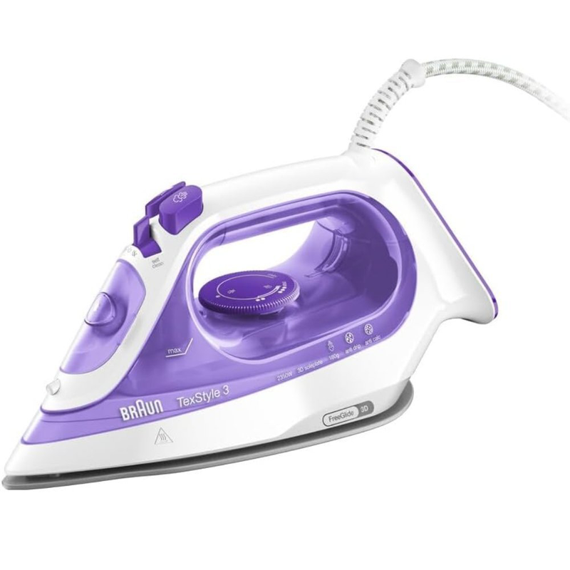 Braun texstyle 3 σίδερο ατμού 2300w με συνεχόμενη παροχή 45gr/min κεραμική πλάκα & σύστημα κατά του σταξίματος, , medium-null