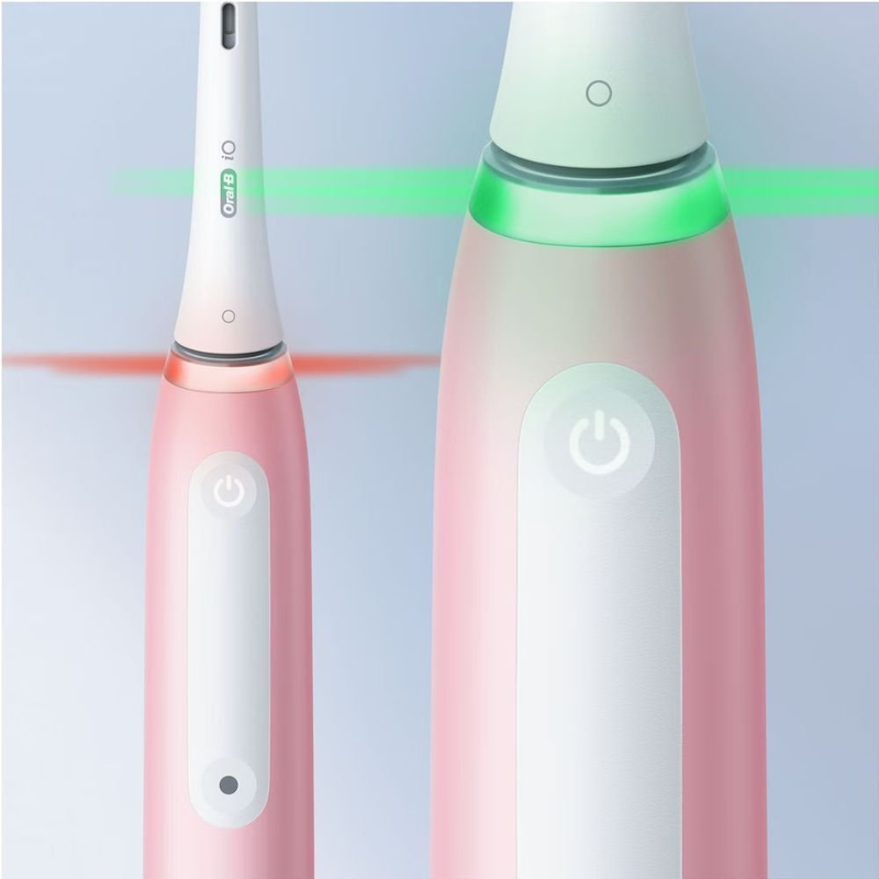 Product image: Oral-b io series 3 επαναφορτιζόμενη ηλεκτρική οδοντόβουρτσα magnetic με 3 λειτουργίες καθαρισμού & έξυπνο αισθητήρα πίεσης, ροζ, , medium-null