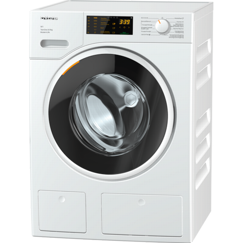 Miele w1 twindos wwd 660 Wi-Fi-enabled 8 kg 1400 spin washing machine - white, , medium-null