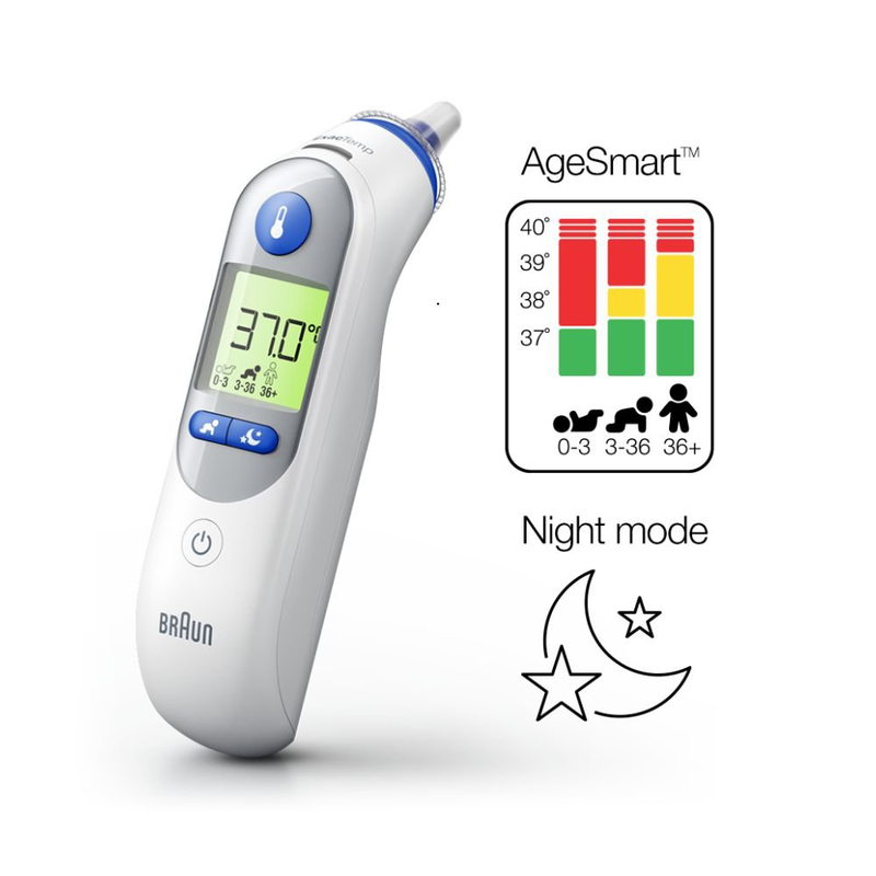 Product image: Braun thermoscan® 7+ ψηφιακό θερμόμετρο αυτιού, με τεχνολογία age precision® & νυχτερινή λειτουργία, , medium-null