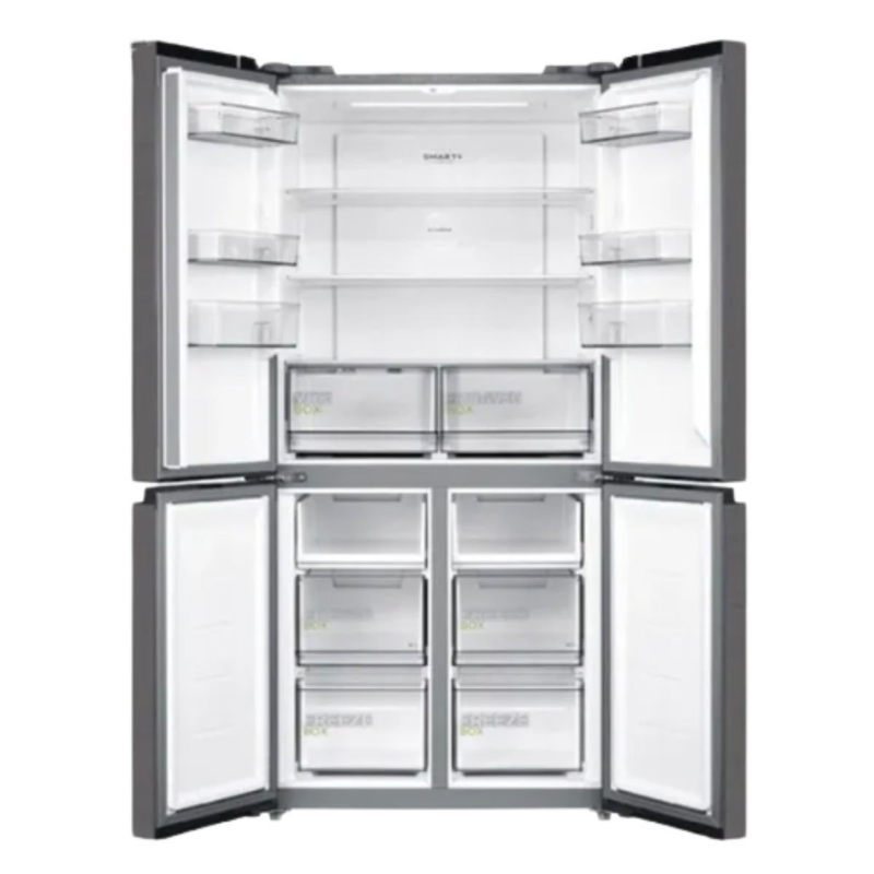 Midea &psi;&upsilon;&gamma;&epsilon;ί&omicron; 4 &pi;&omicron;&rho;&tau;ώ&nu; 515l inverter total no frost &mu;&epsilon; Wi-Fi, platinum fresh+ & smart cooling, dark inox mdrm691fic45&nbsp;, , medium-null