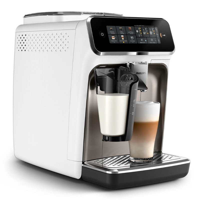 Product image: Philips series 3300 πλήρως αυτόματη μηχανή espresso 1500w 15bar με 6 προγράμματα καφέ, ρυθμίσεις άλεσης, coffee choice, lattego & τεχνολογία silentbrew ep3343/90, , medium-null